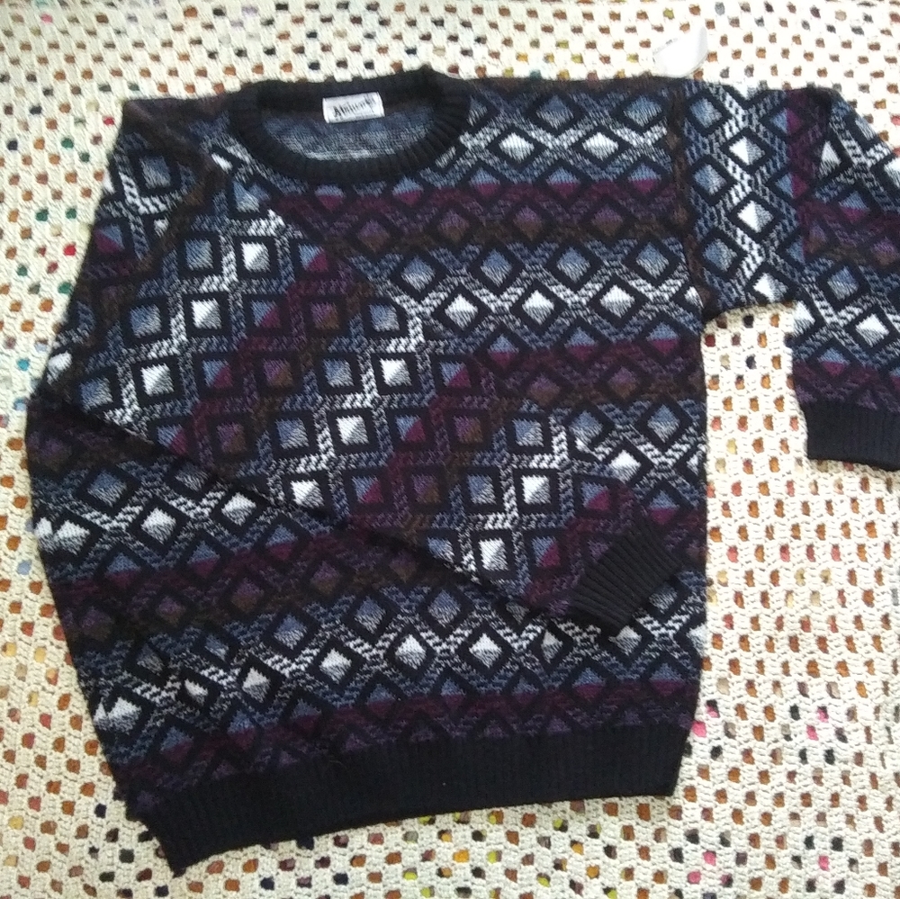 Vtg. 80's[Cosby] sweater - Atrium, size L, dinds